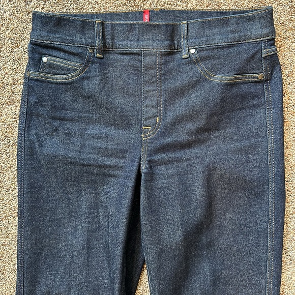 SPANX kick flare dark indigo jeans XL size 14 - Picture 2 of 4